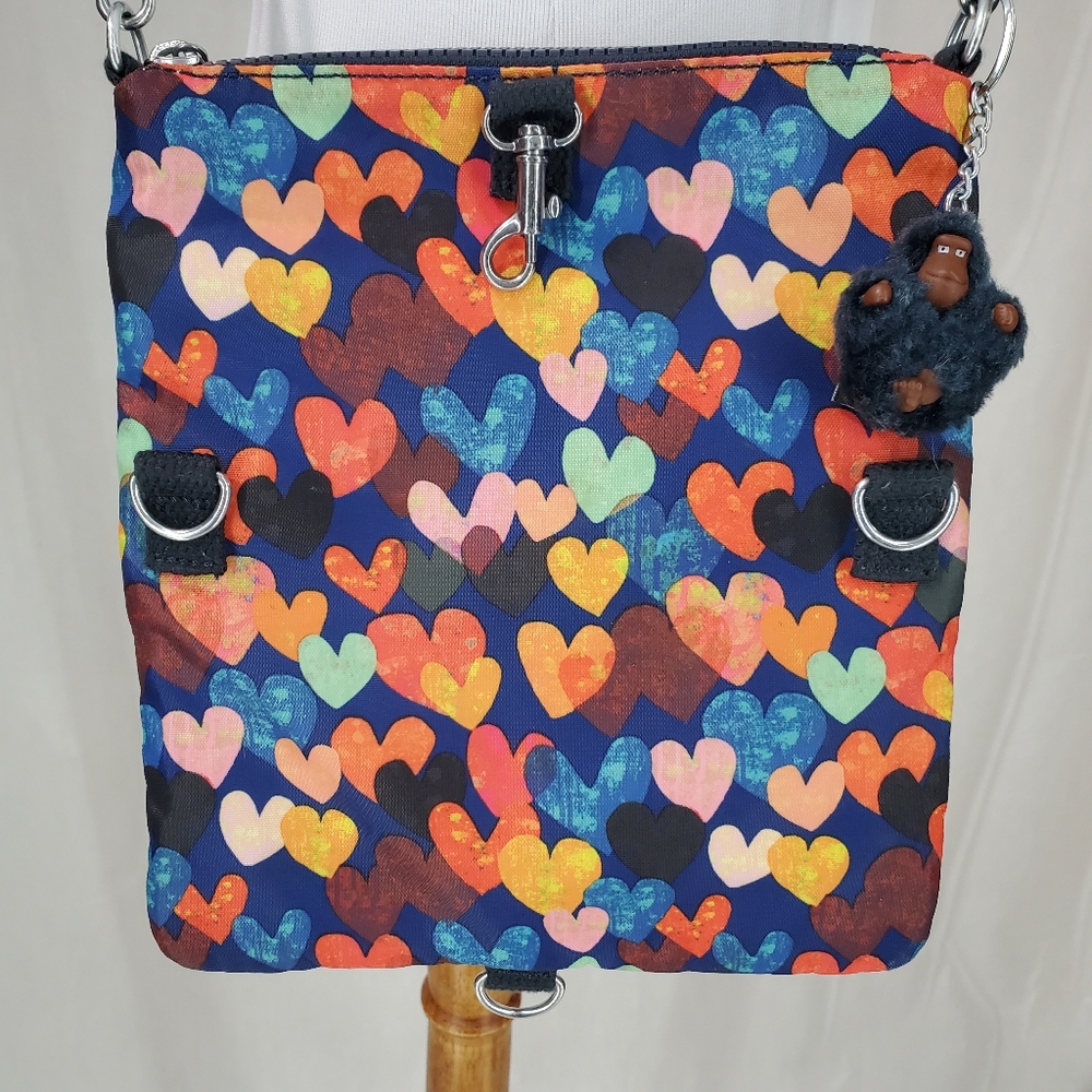 Kipling Rizzi Printed Convertible Mini Bag Wear 4 Ways With Charm Sold Out EUC - Picture 14 of 16